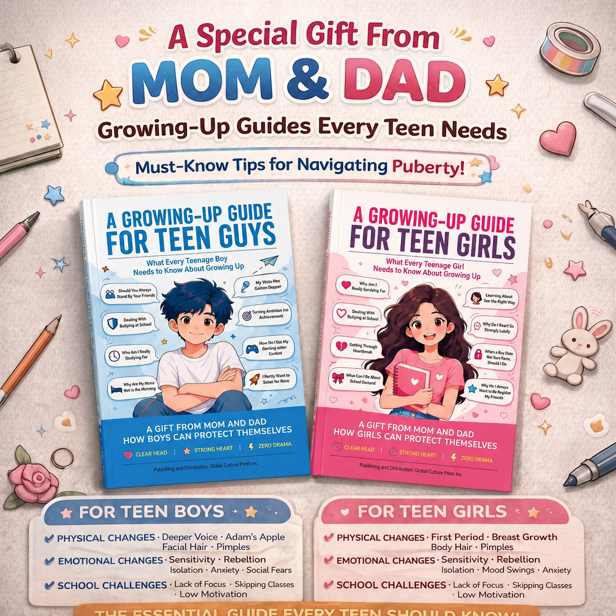Empower Your Teen | The Complete Bedside Guide to Pubertyand Emotional Health|Bedside Books for Teen Boys and Girls